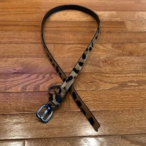 POS5000 Via Spiga Genuine Italian Leather Two Tone Belt Tan & black sz L